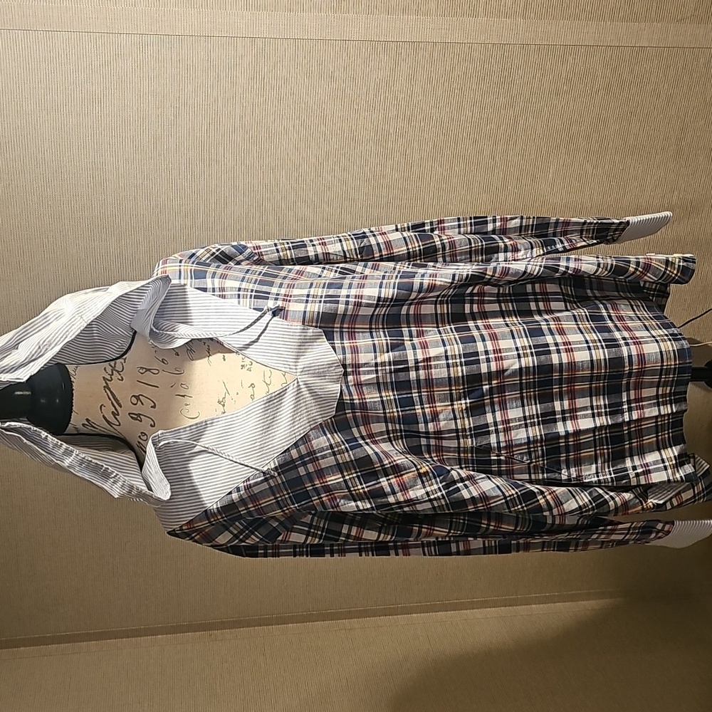 NEW BROOKS BROTHERS  Blue and Red Plaid Shirt Size XL - Picture 2 of 10